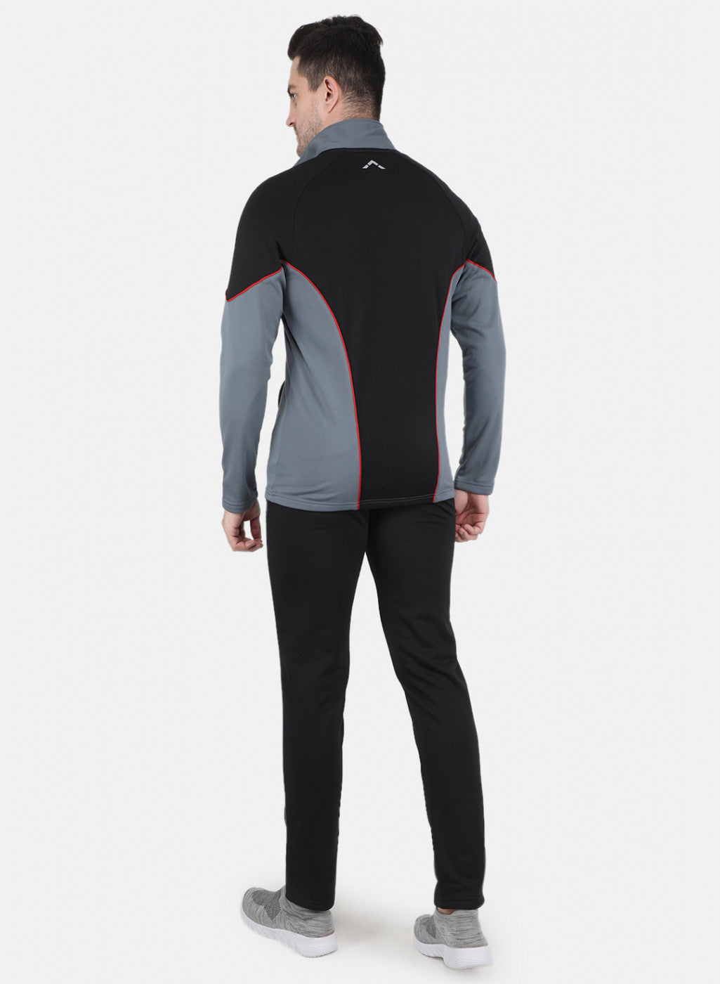 Rock.it Men Grey Solid Tracksuit