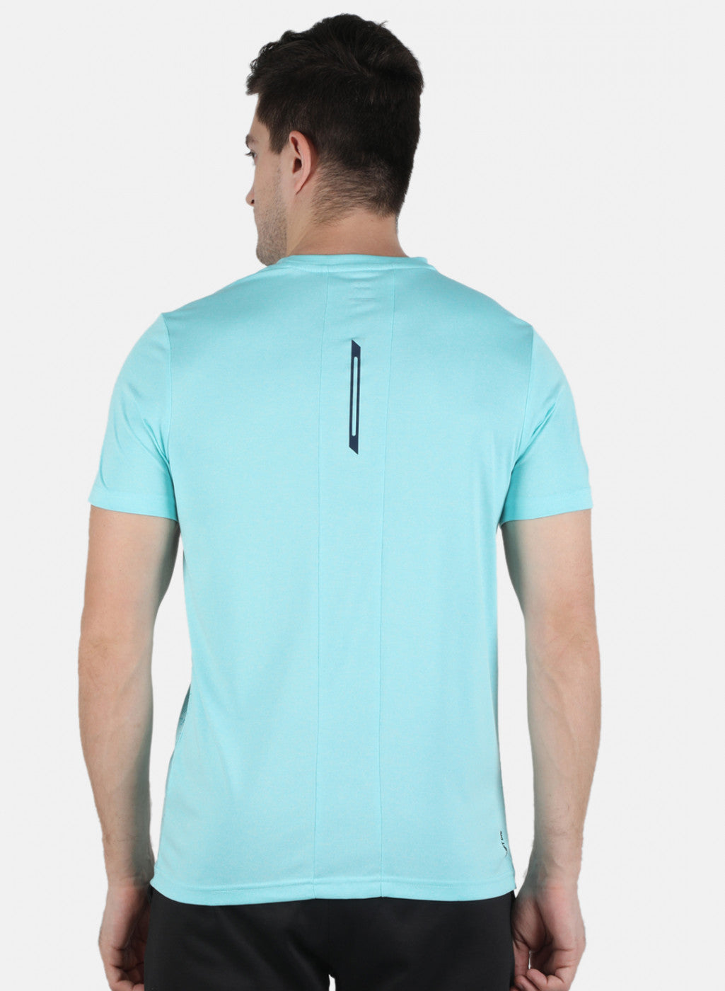 Rock.it Men Sky Blue Printed Round Neck T-Shirt