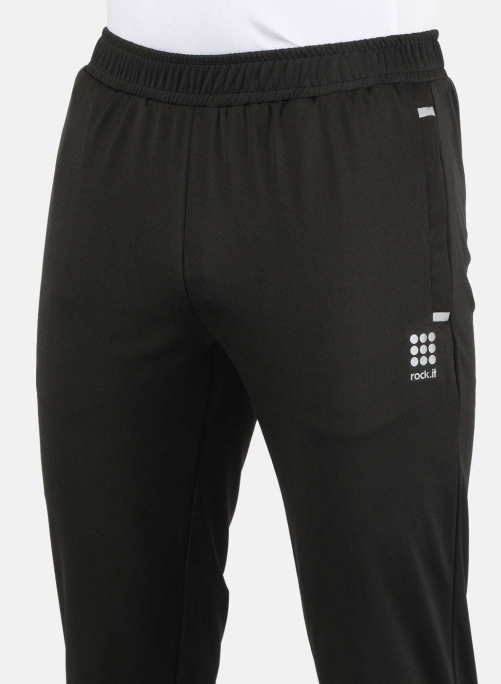 Rock.it Men Black Plain Track Pant