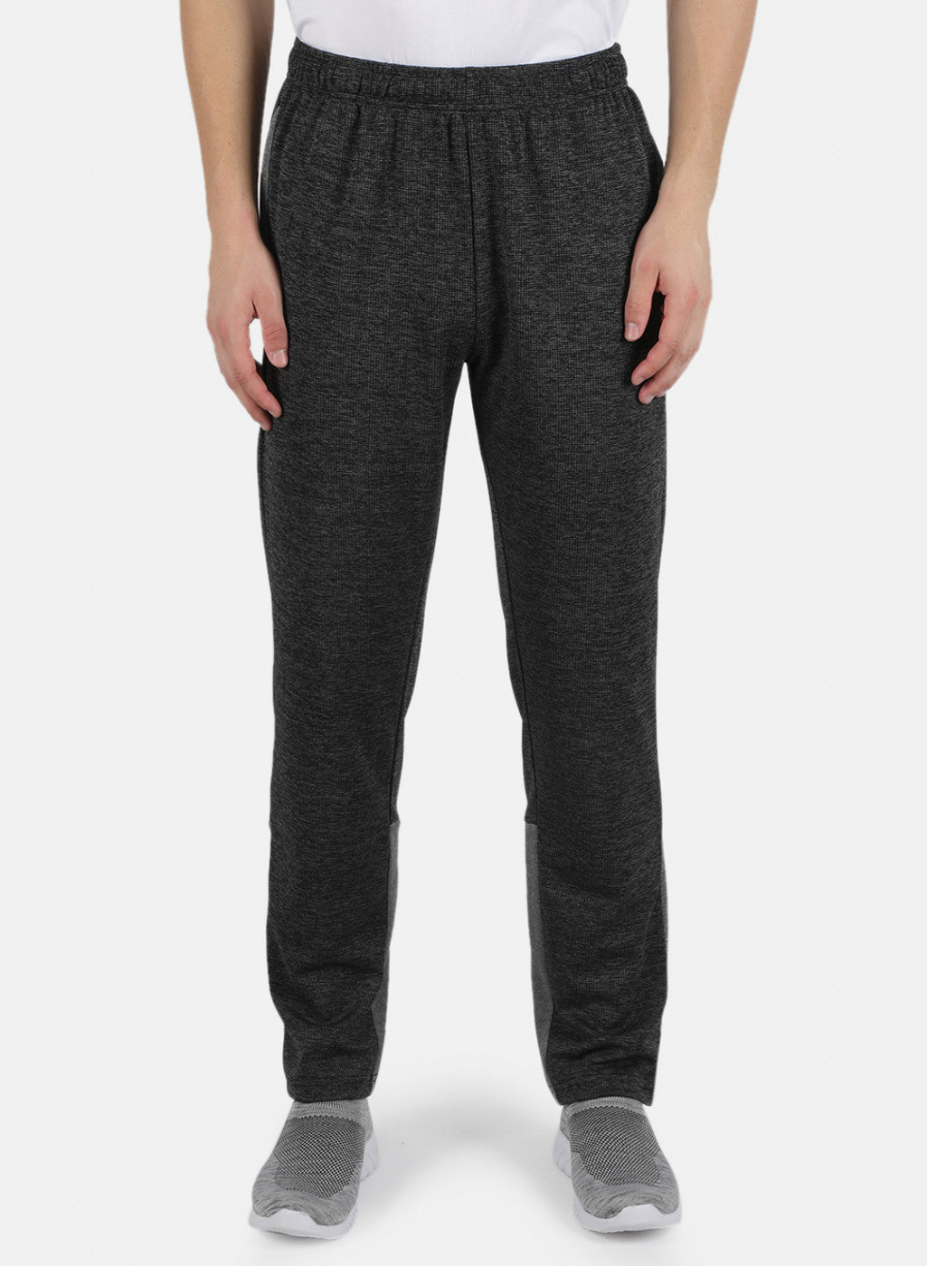 Rock.it Men Grey Self Design Track Pant