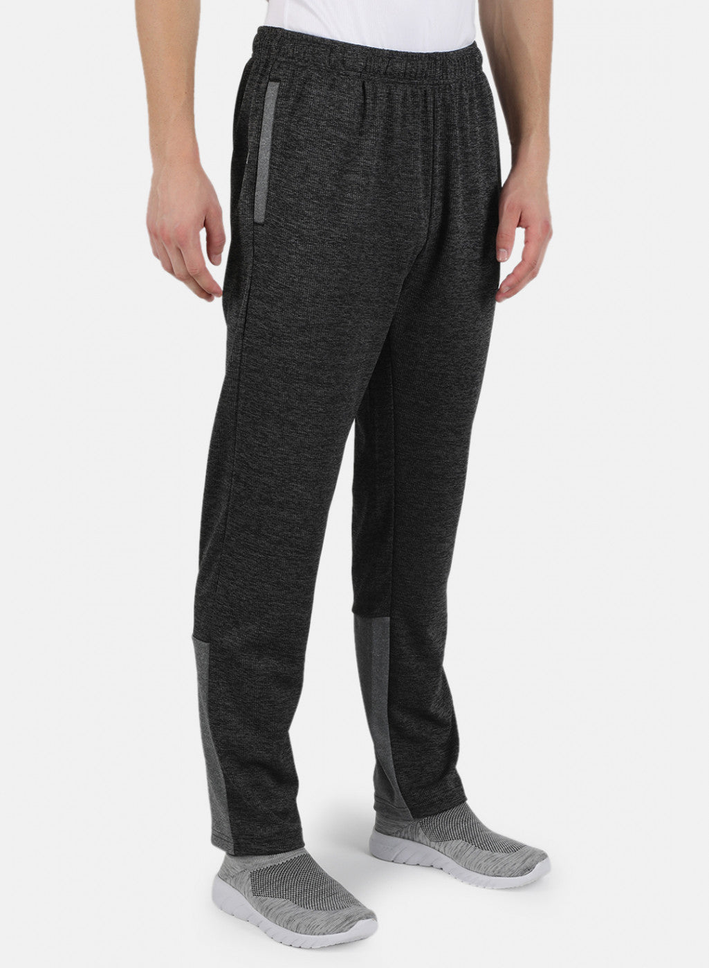Rock.it Men Grey Self Design Track Pant