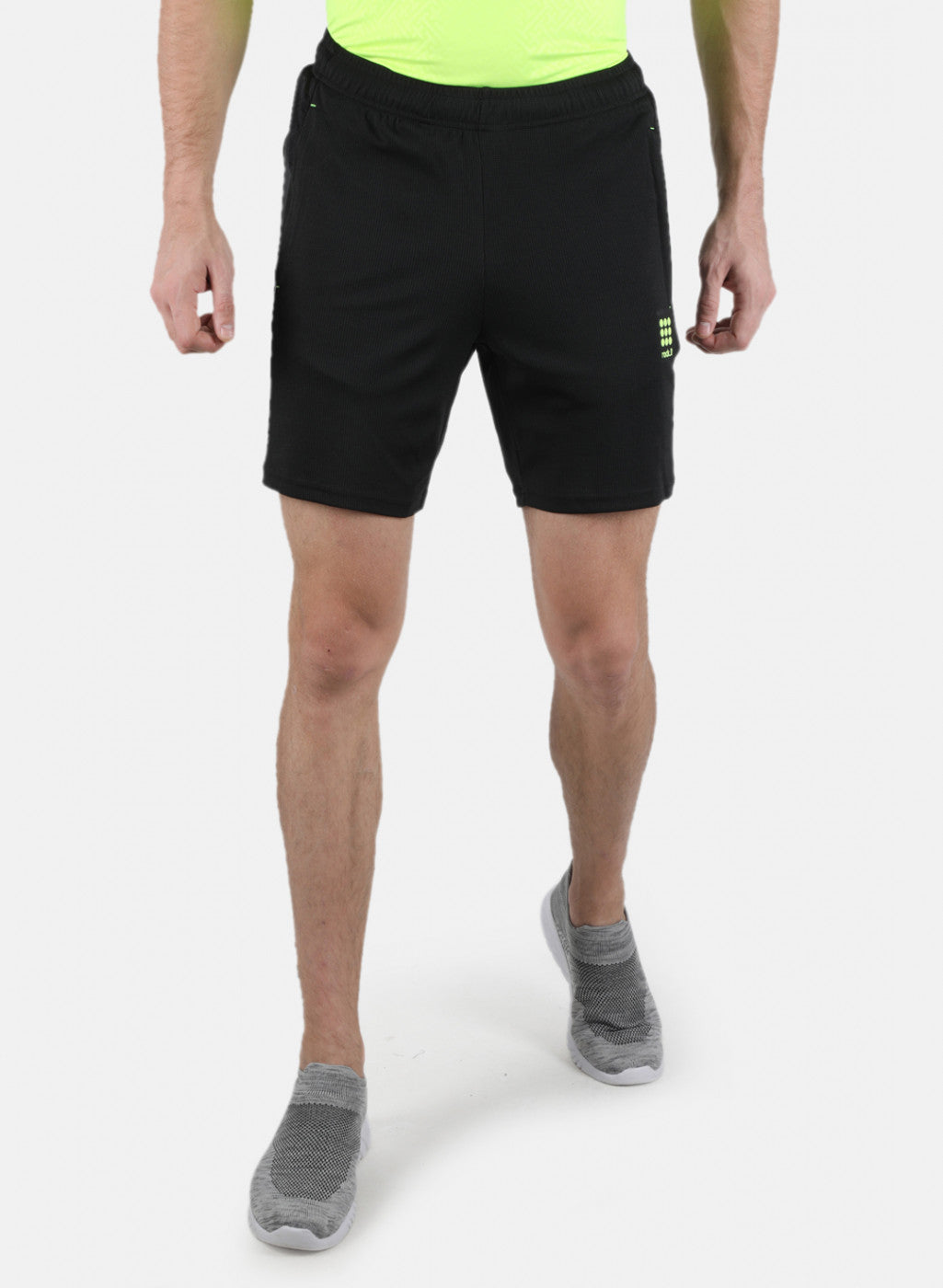 Rock.it Men Black Self Design Shorts