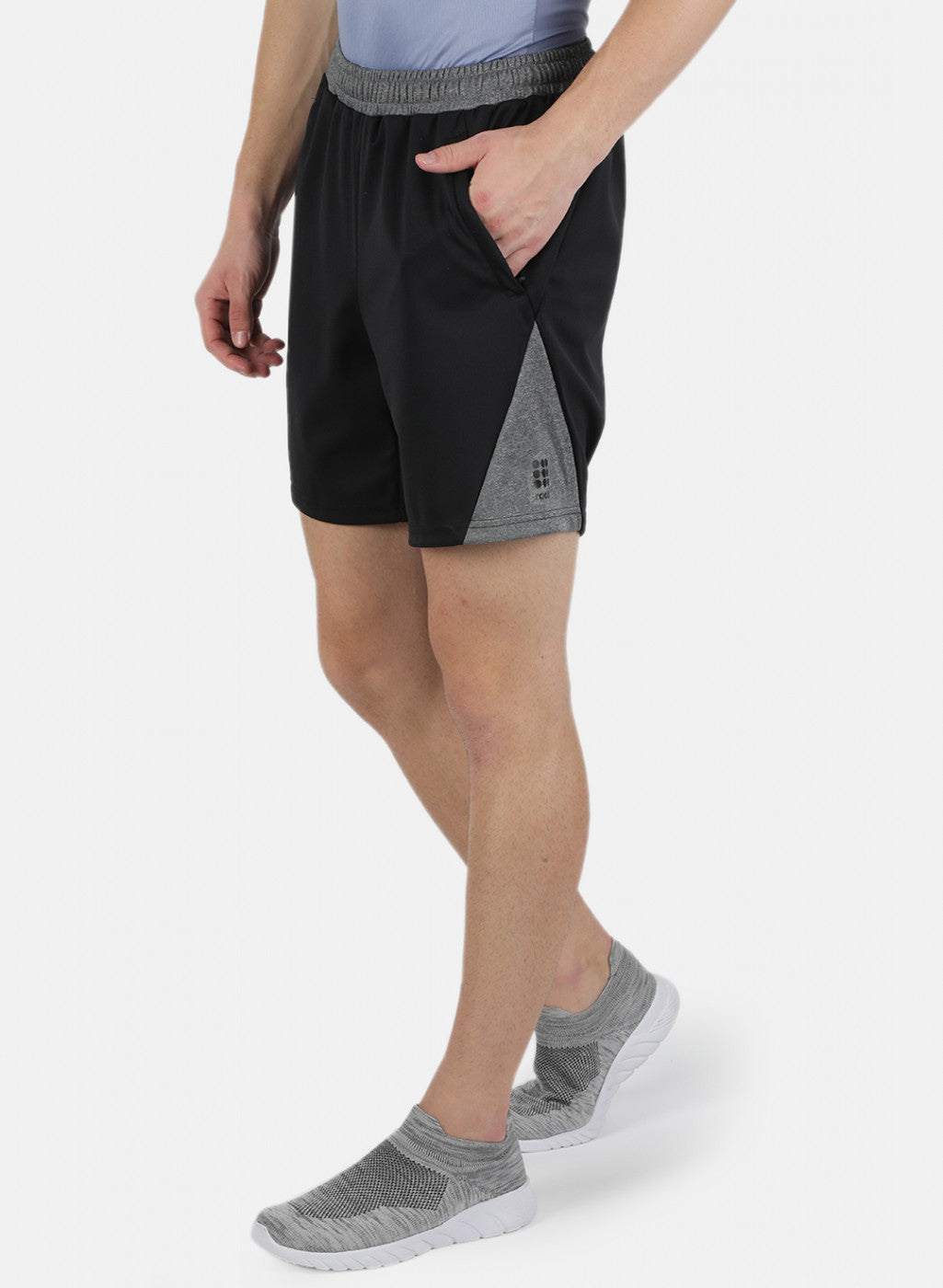 Rock.it Men Black Self Design Shorts