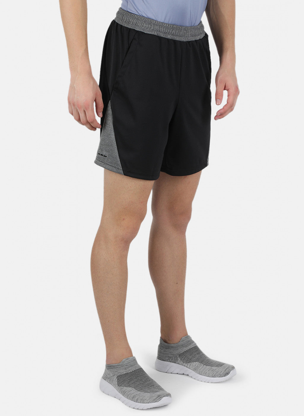 Rock.it Men Black Self Design Shorts
