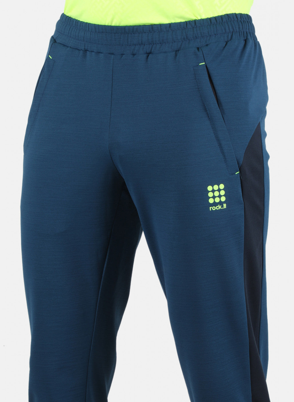Rock.it Men Blue Self Design Track Pant