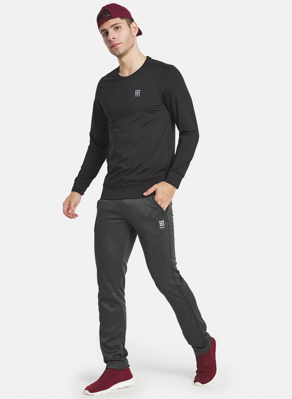 Rock.it Men Black Printed Sweatshirt