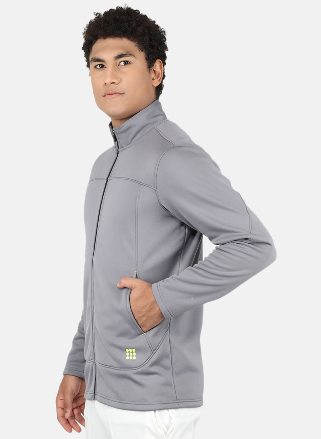 Rock.it Men Grey Solid Sweatshirt