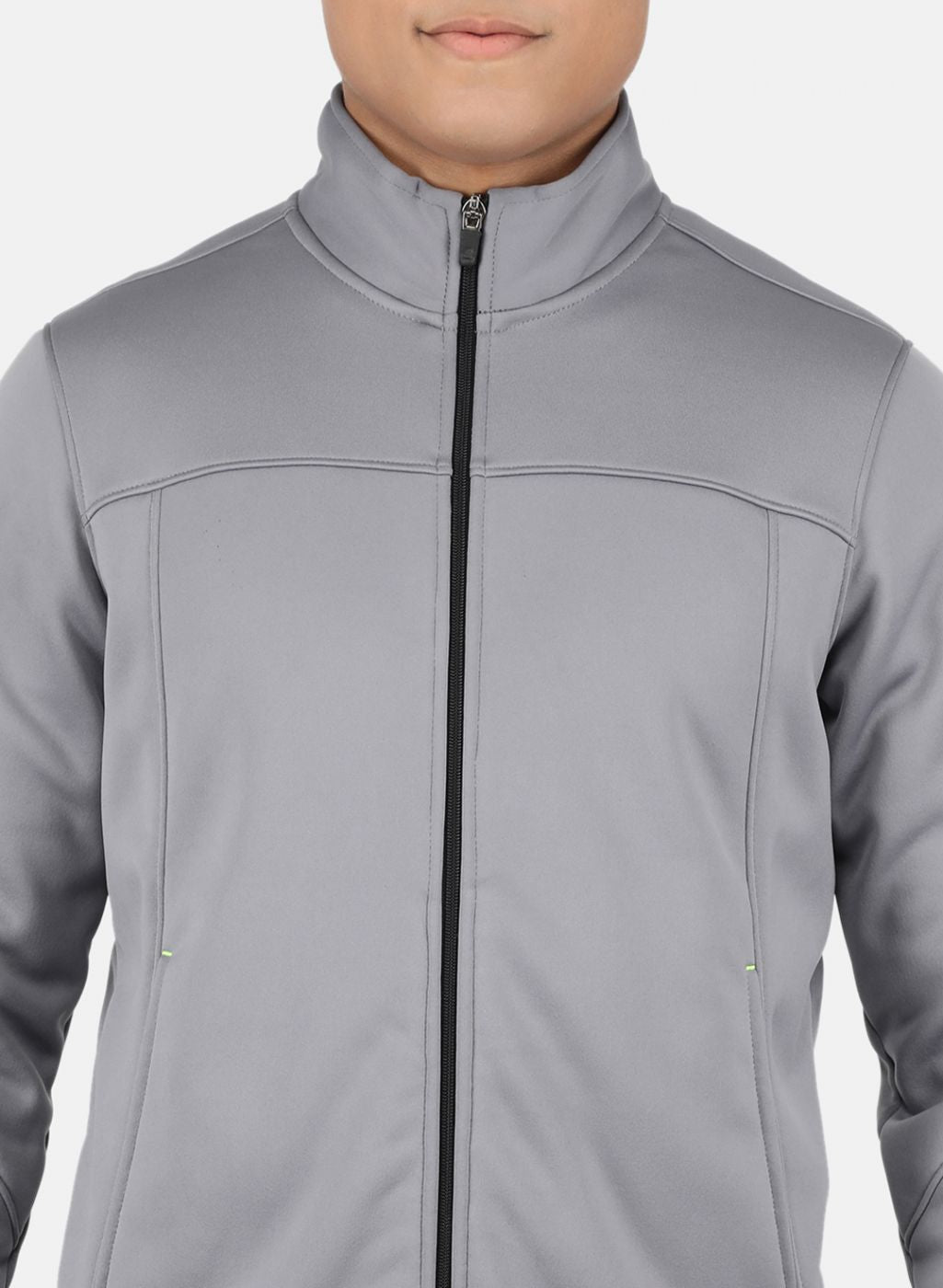 Rock.it Men Grey Solid Sweatshirt