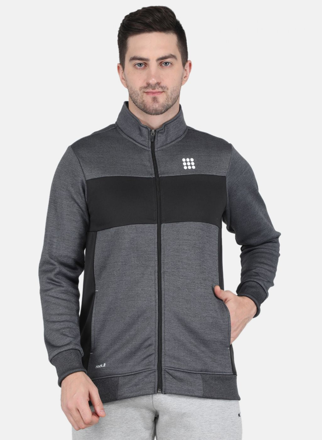 Rock.it Men Black Printed Sweatshirt