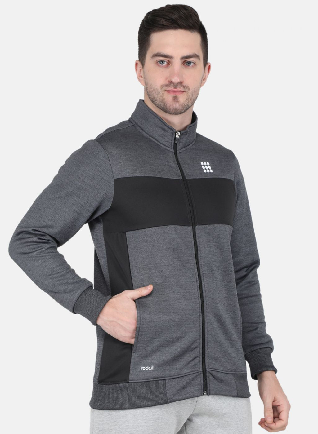 Rock.it Men Black Printed Sweatshirt