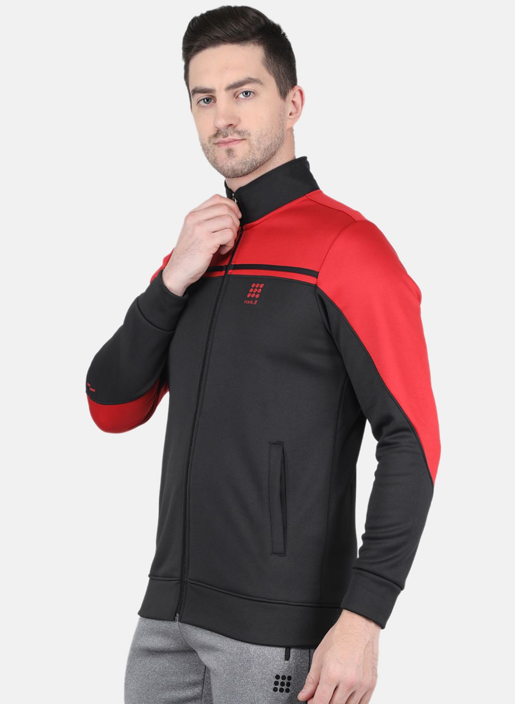 Rock.it Men Black Solid Sweatshirt