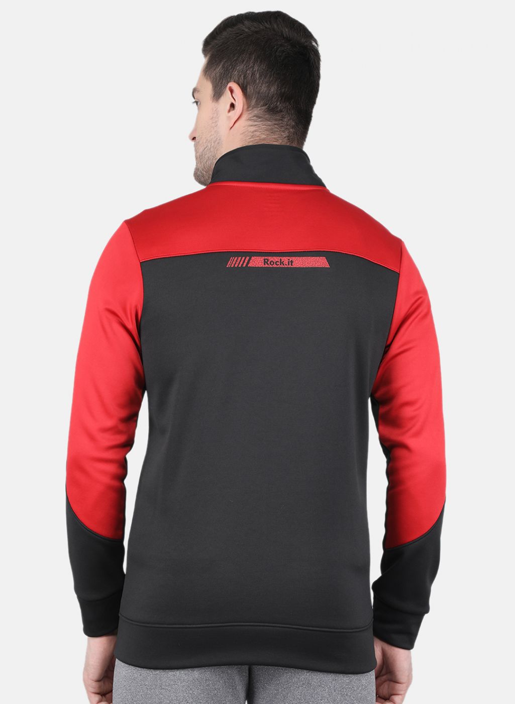 Rock.it Men Black Solid Sweatshirt