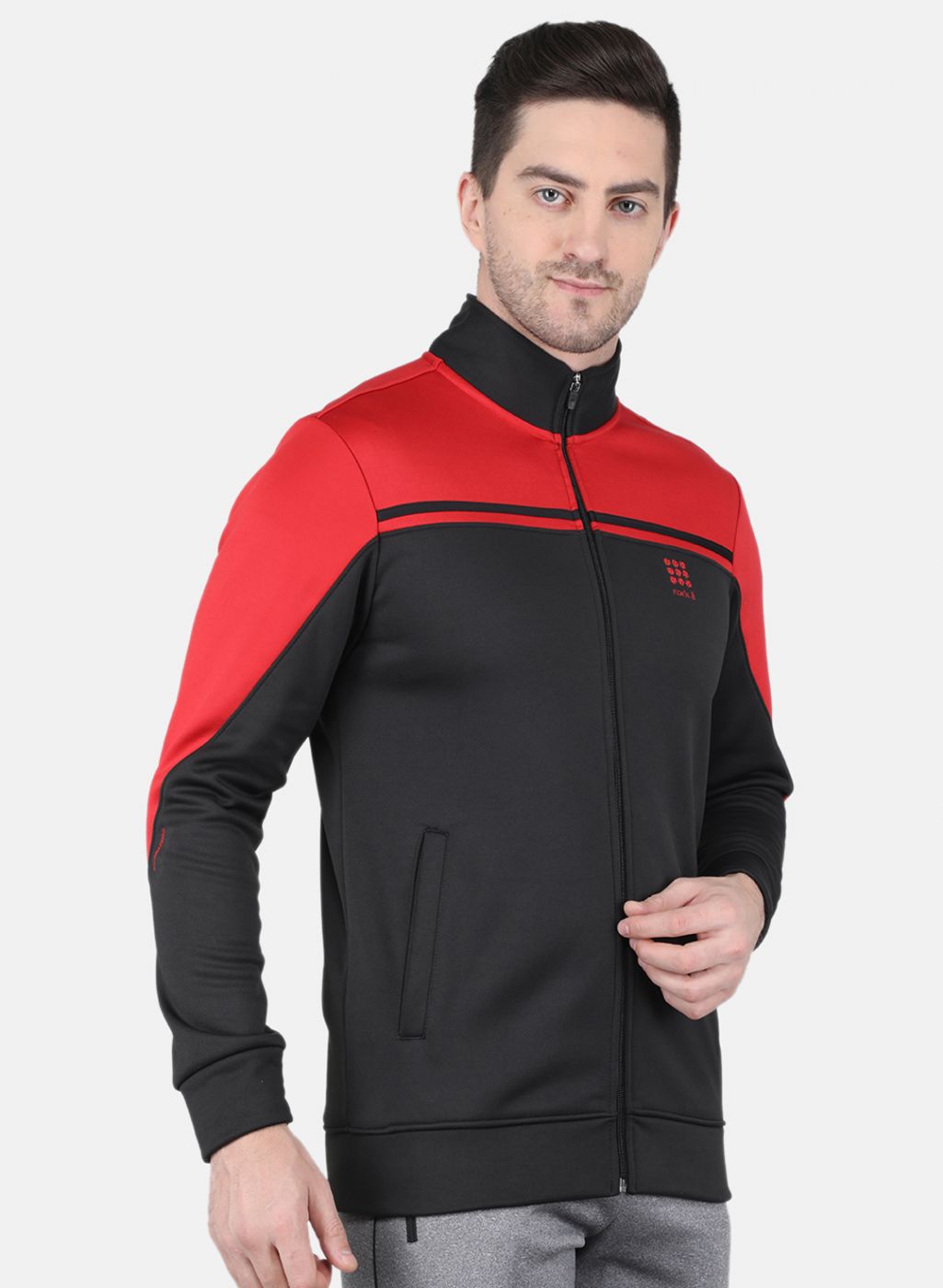 Rock.it Men Black Solid Sweatshirt