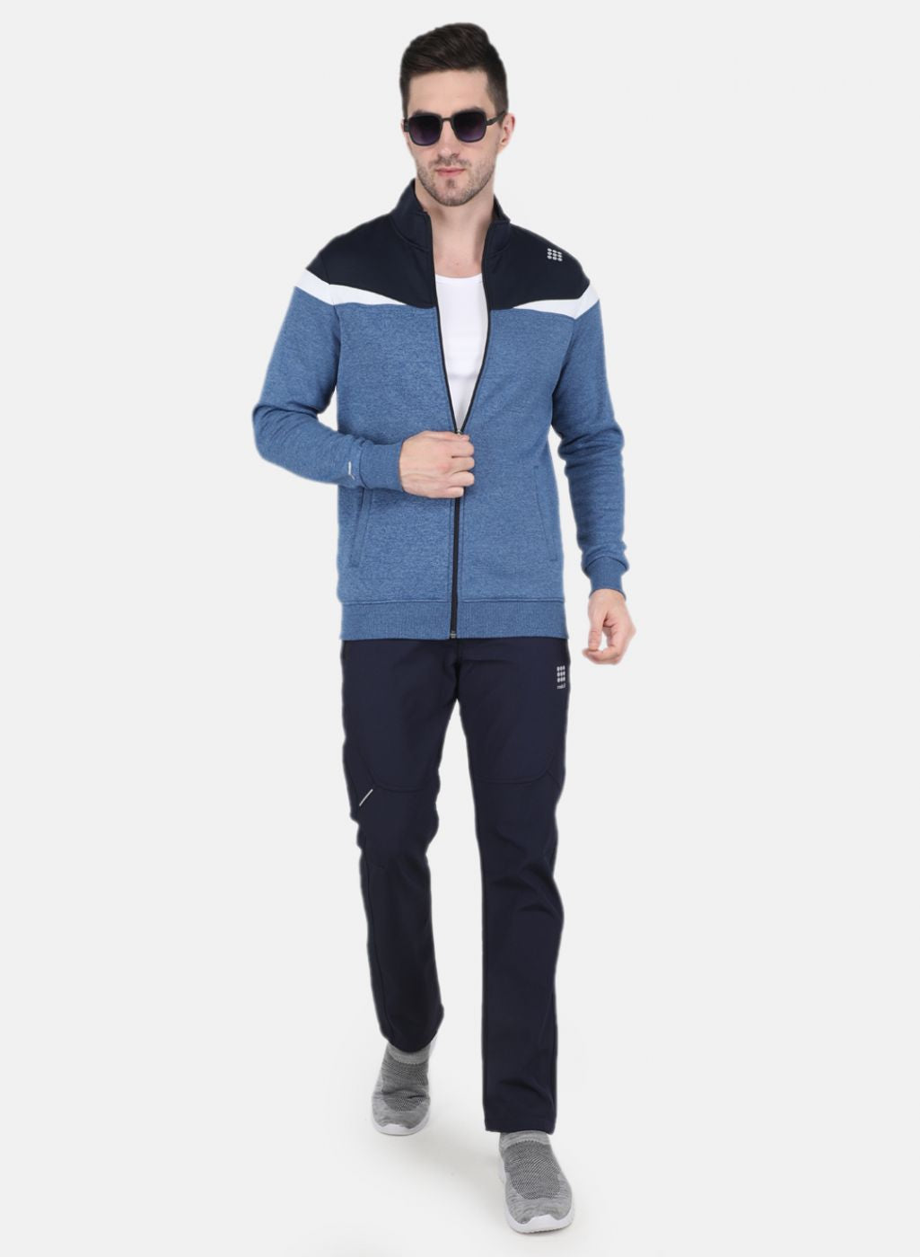 Rock.it Men Blue Solid Sweatshirt