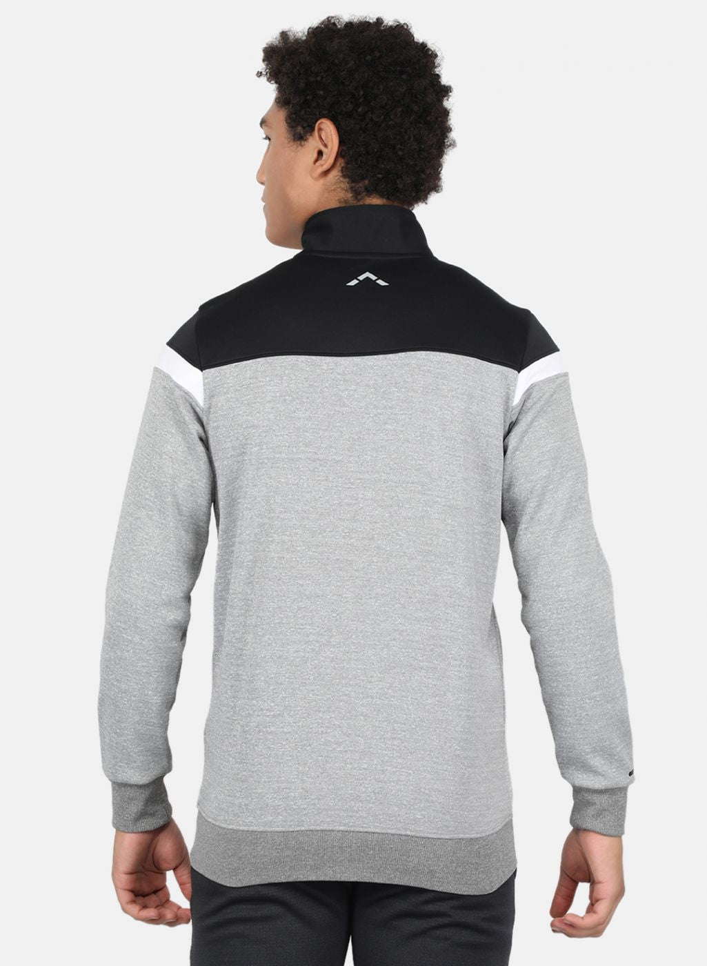 Rock.it Men Grey Solid Sweatshirt