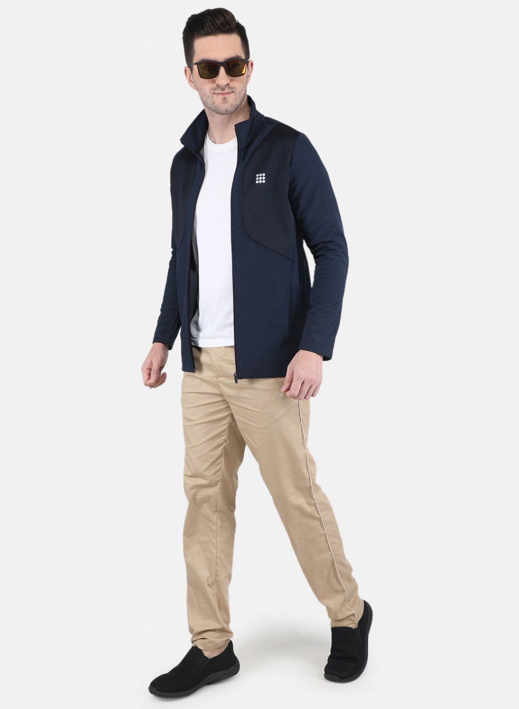 Rock.it Men Blue Solid Sweatshirt