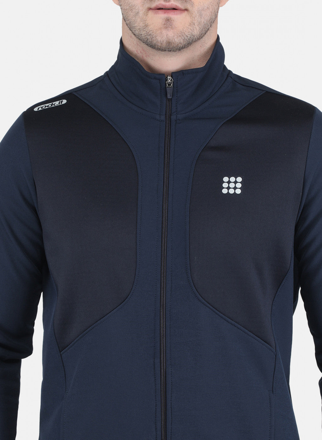 Rock.it Men Blue Solid Sweatshirt