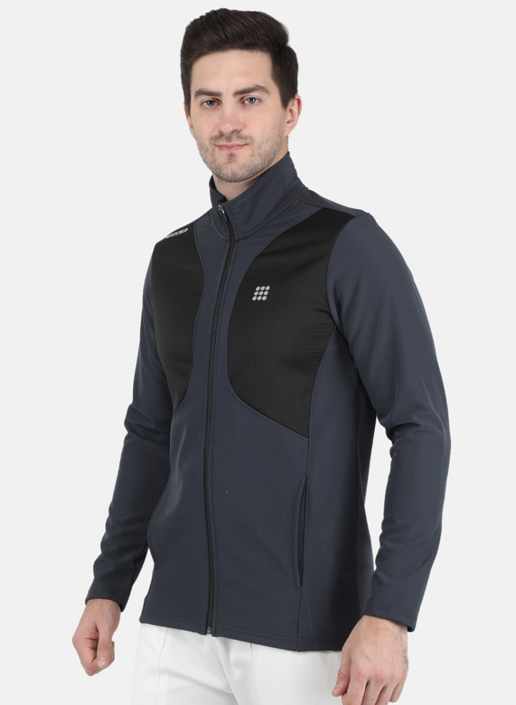 Rock.it Men Grey Solid Sweatshirt