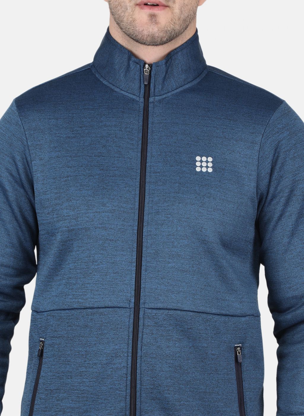 Rock.it Men Navy Blue Printed Sweatshirt