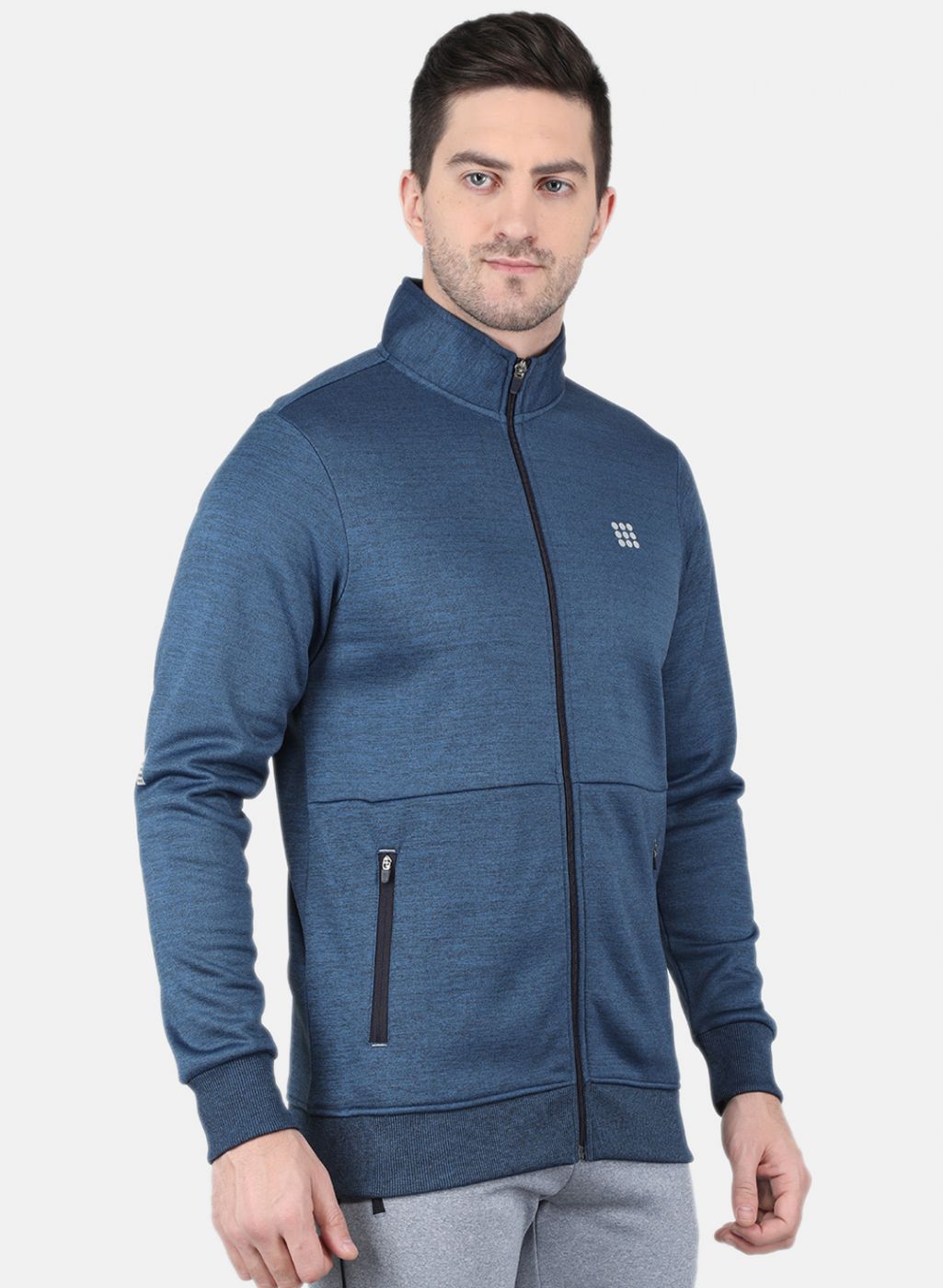 Rock.it Men Navy Blue Printed Sweatshirt