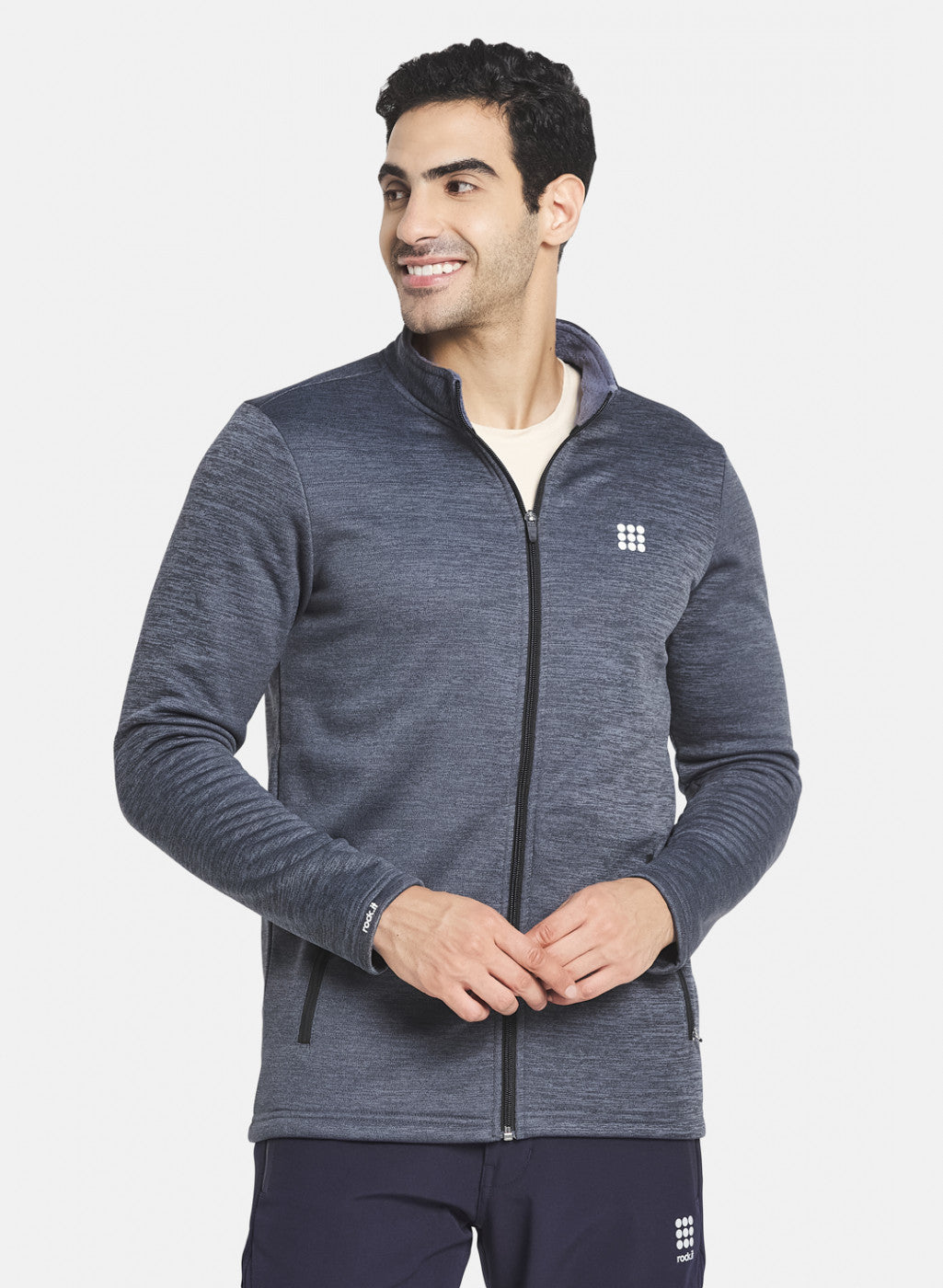 Rock.it Men Grey Solid Sweatshirt