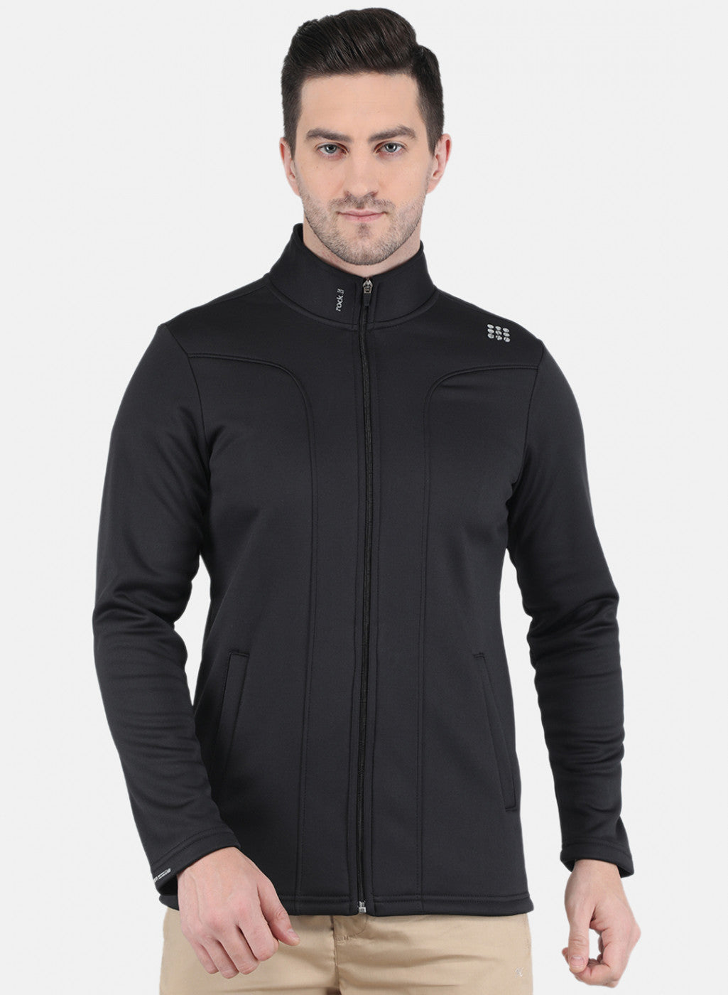 Rock.it Men Black Solid Sweatshirt