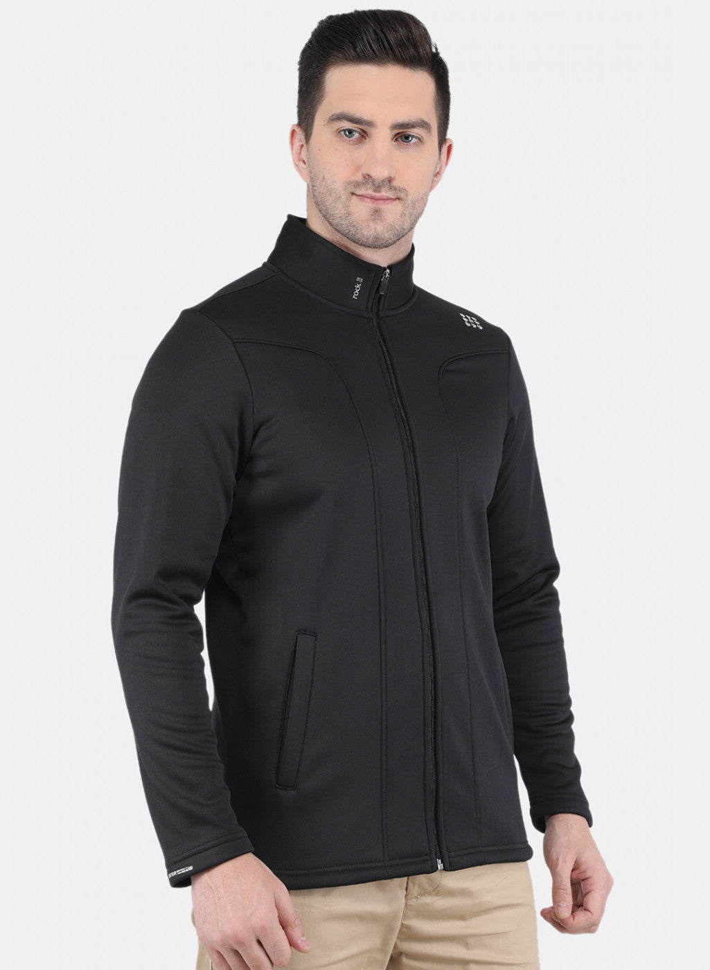 Rock.it Men Black Solid Sweatshirt