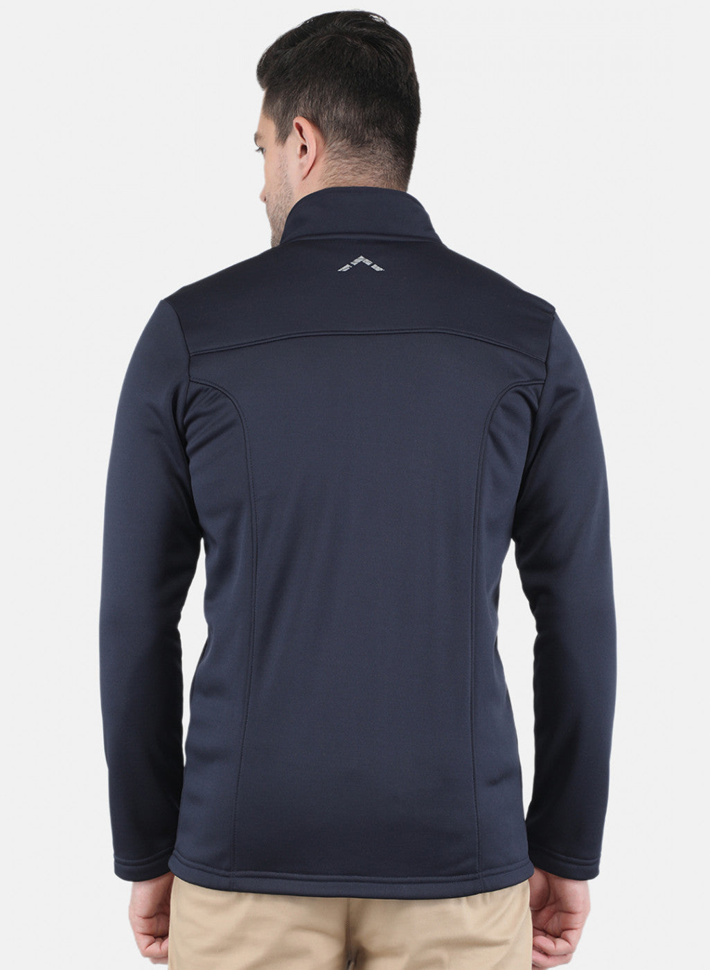 Rock.it Men Navy Blue Solid Sweatshirt