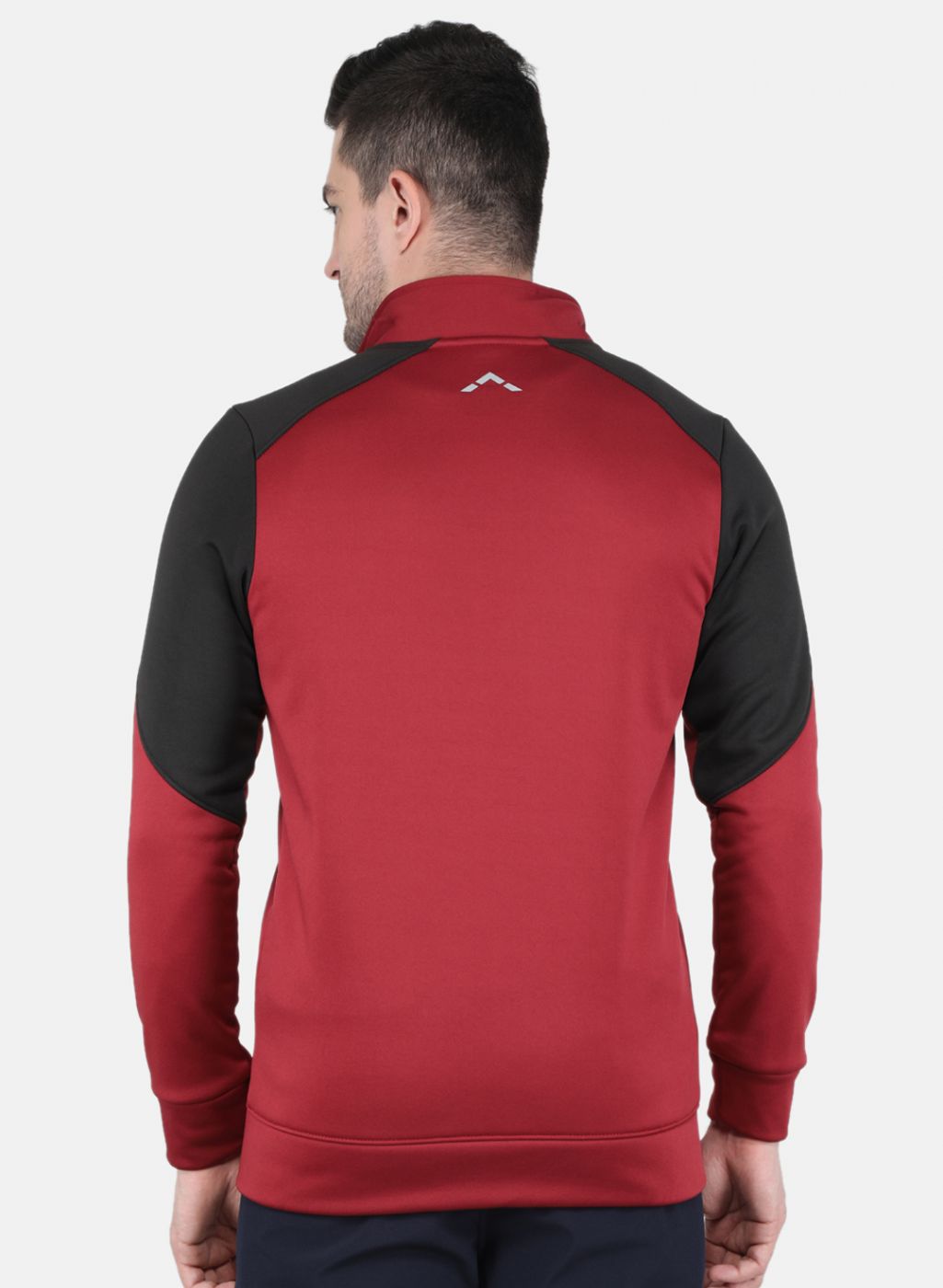 Rock.it Men Maroon Solid Sweatshirt