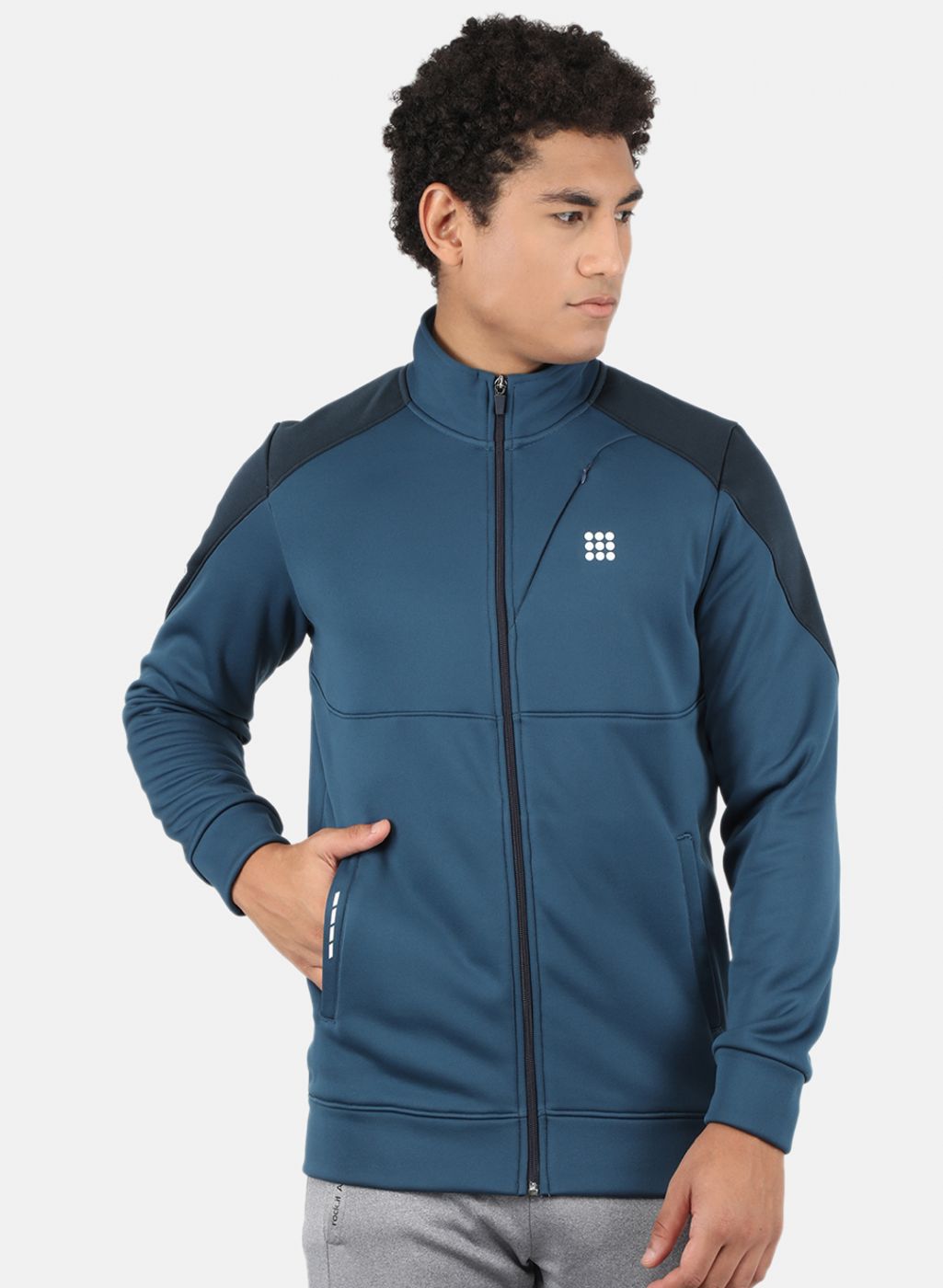 Rock.it Men Blue Solid Sweatshirt