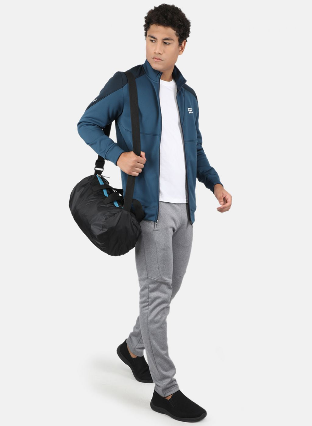 Rock.it Men Blue Solid Sweatshirt