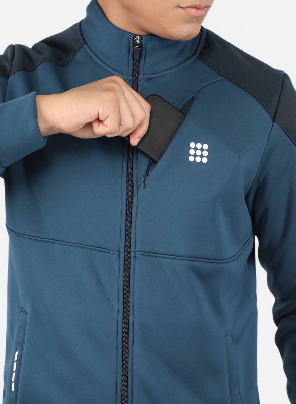 Rock.it Men Blue Solid Sweatshirt