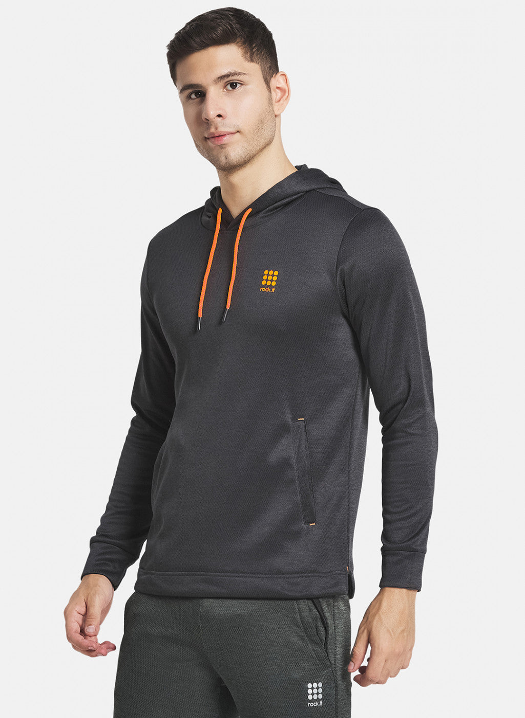 Rock.it Men Black Solid Sweatshirt