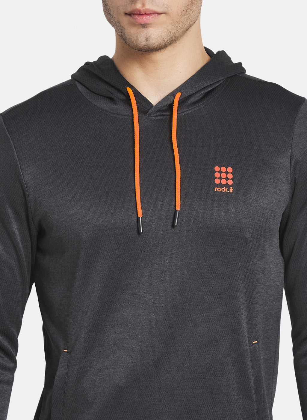 Rock.it Men Black Solid Sweatshirt