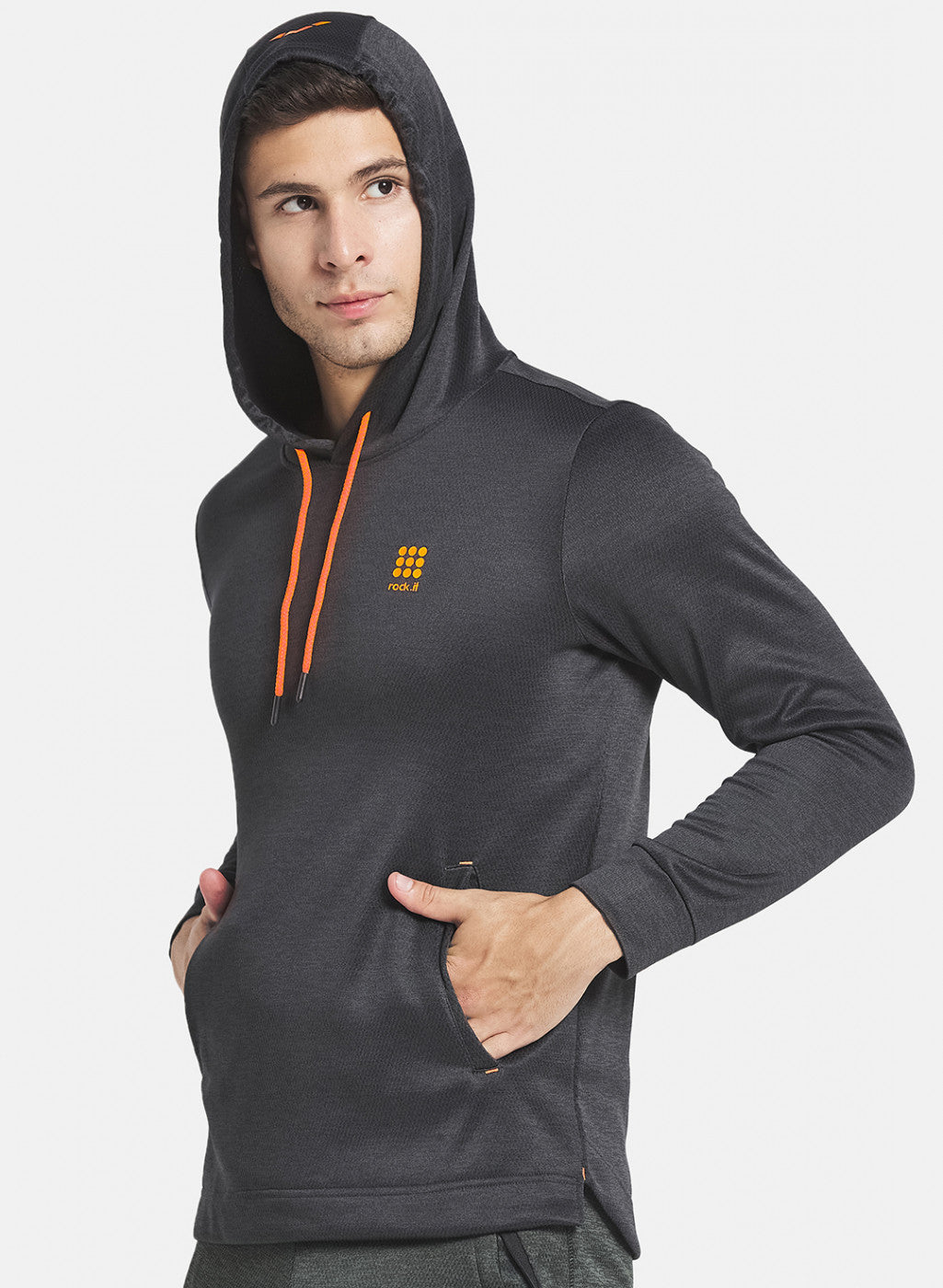 Rock.it Men Black Solid Sweatshirt