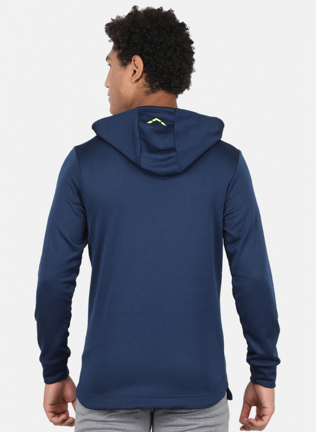 Rock.it Men Navy Blue Solid Sweatshirt