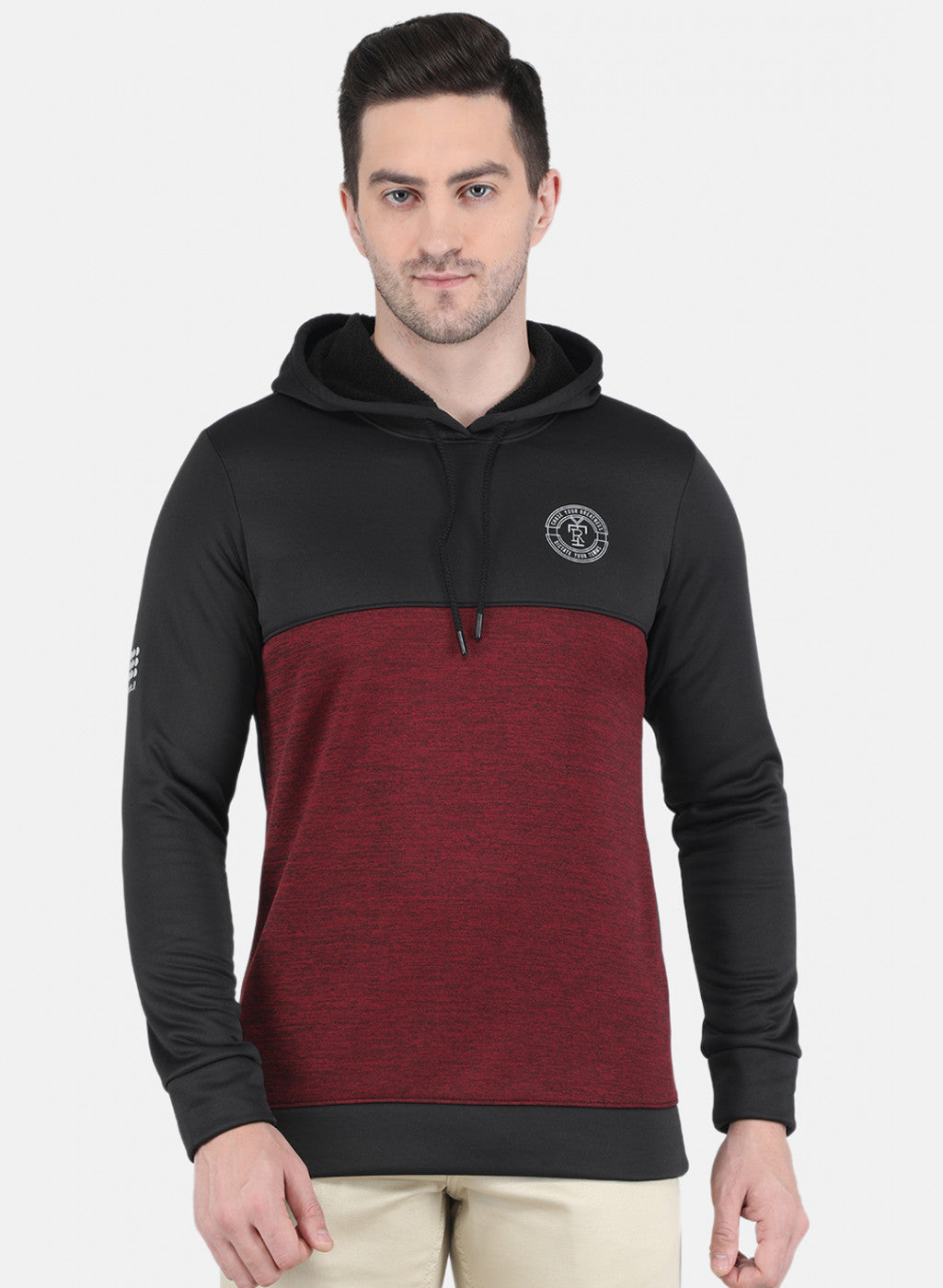 Rock.it Men Black Solid Sweatshirt