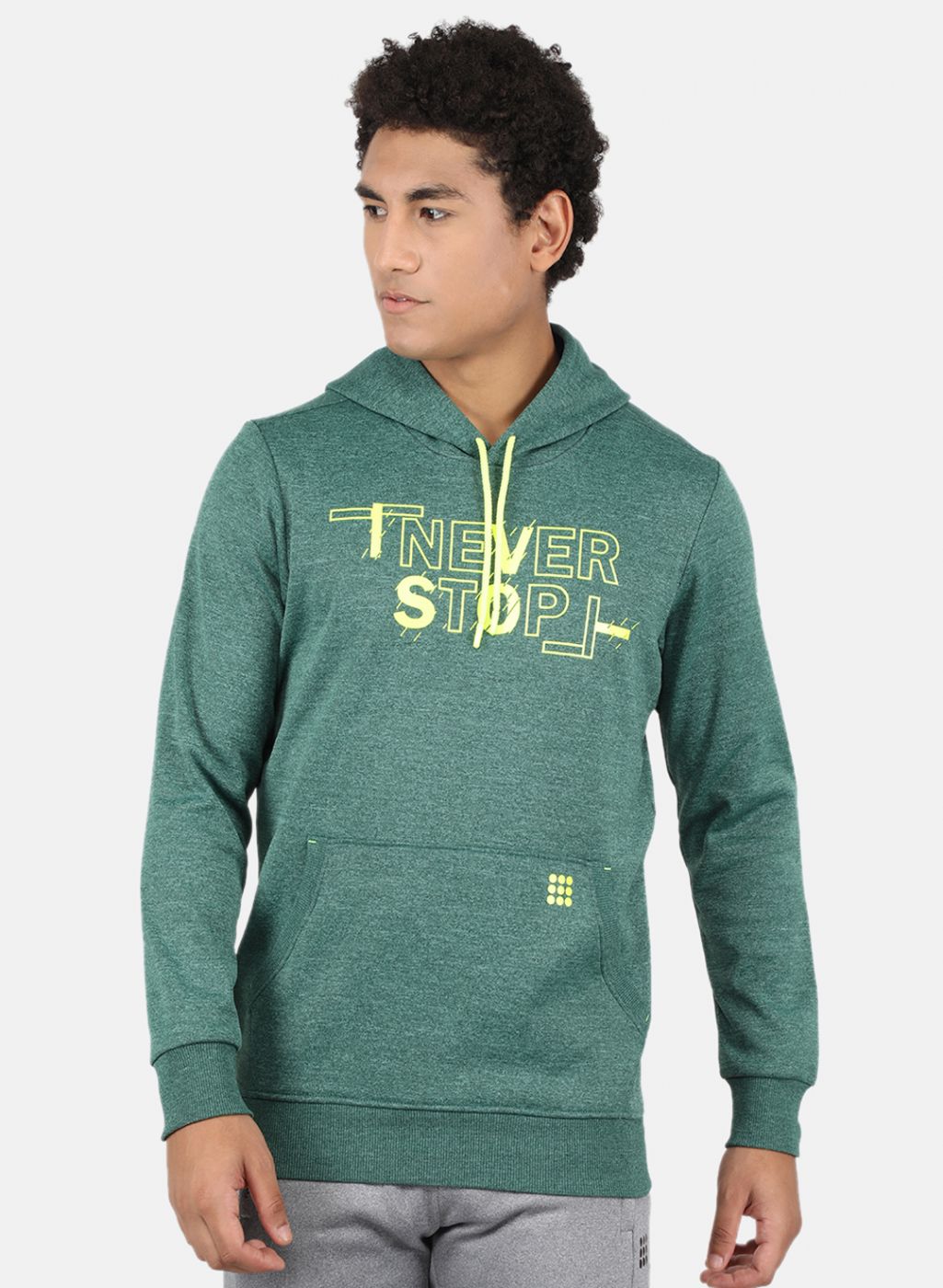 Rock.it Men Green Printed Sweatshirt