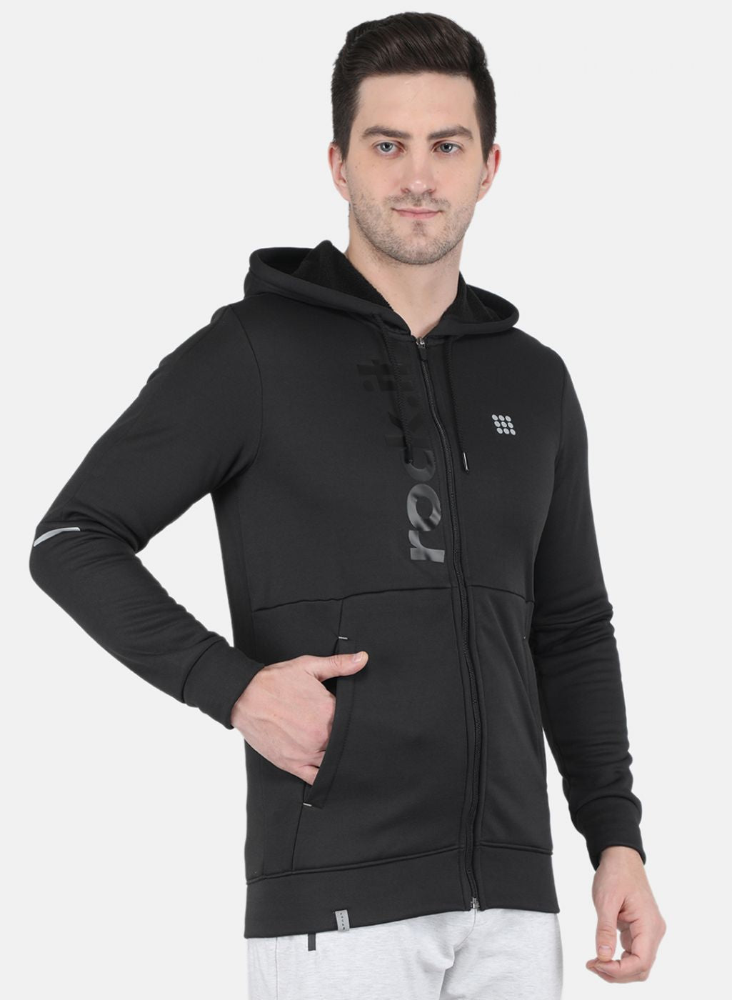 Rock.it Men Black Printed Sweatshirt