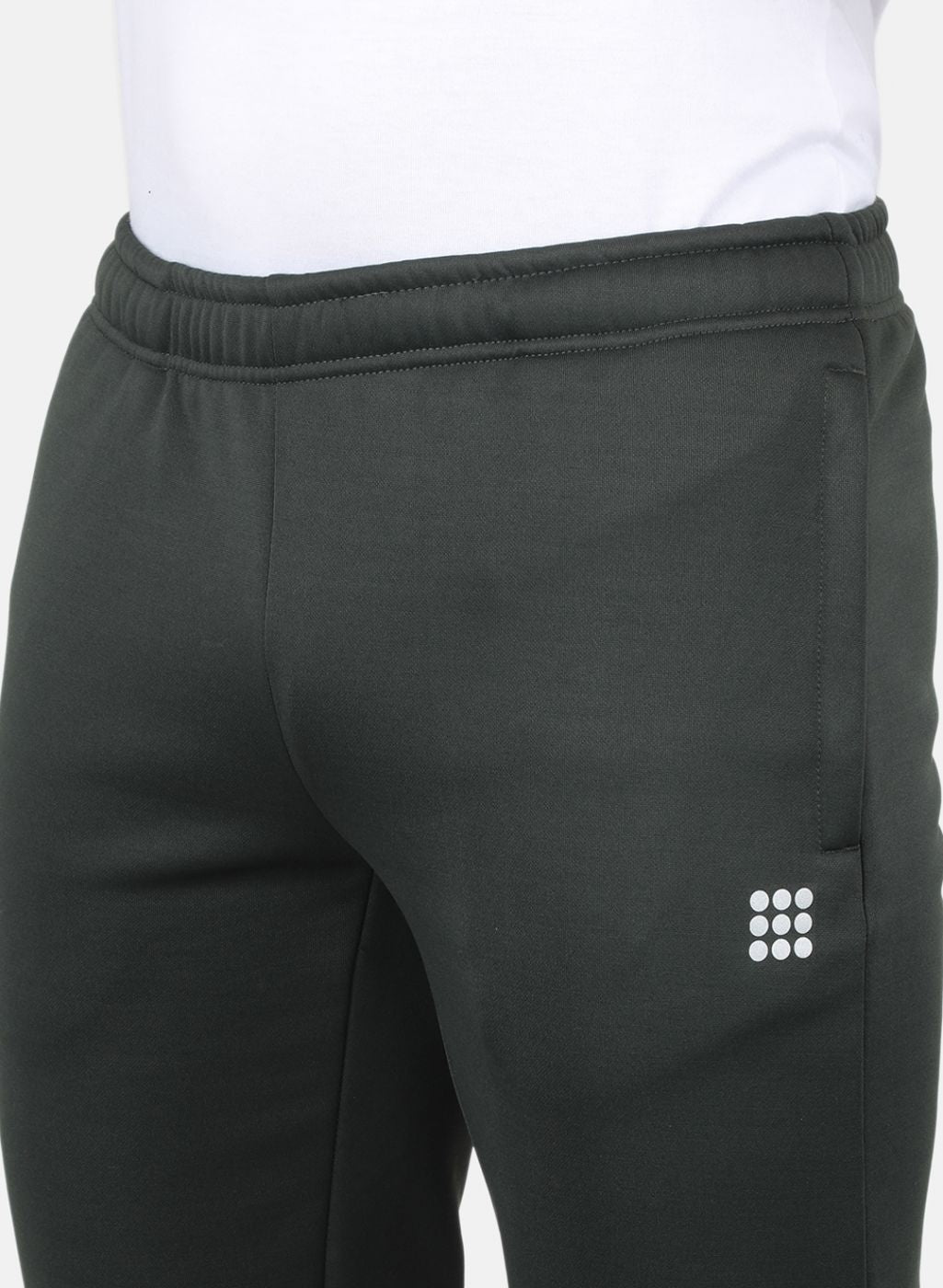 Rock.it Men Olive Self Design Tracksuit