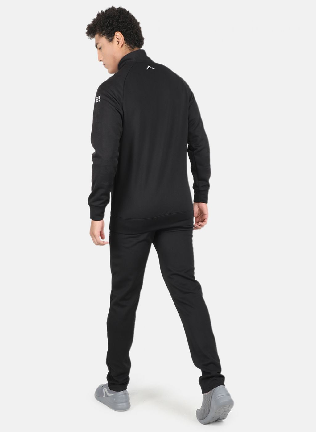 Rock.it Men Black Self Tracksuit