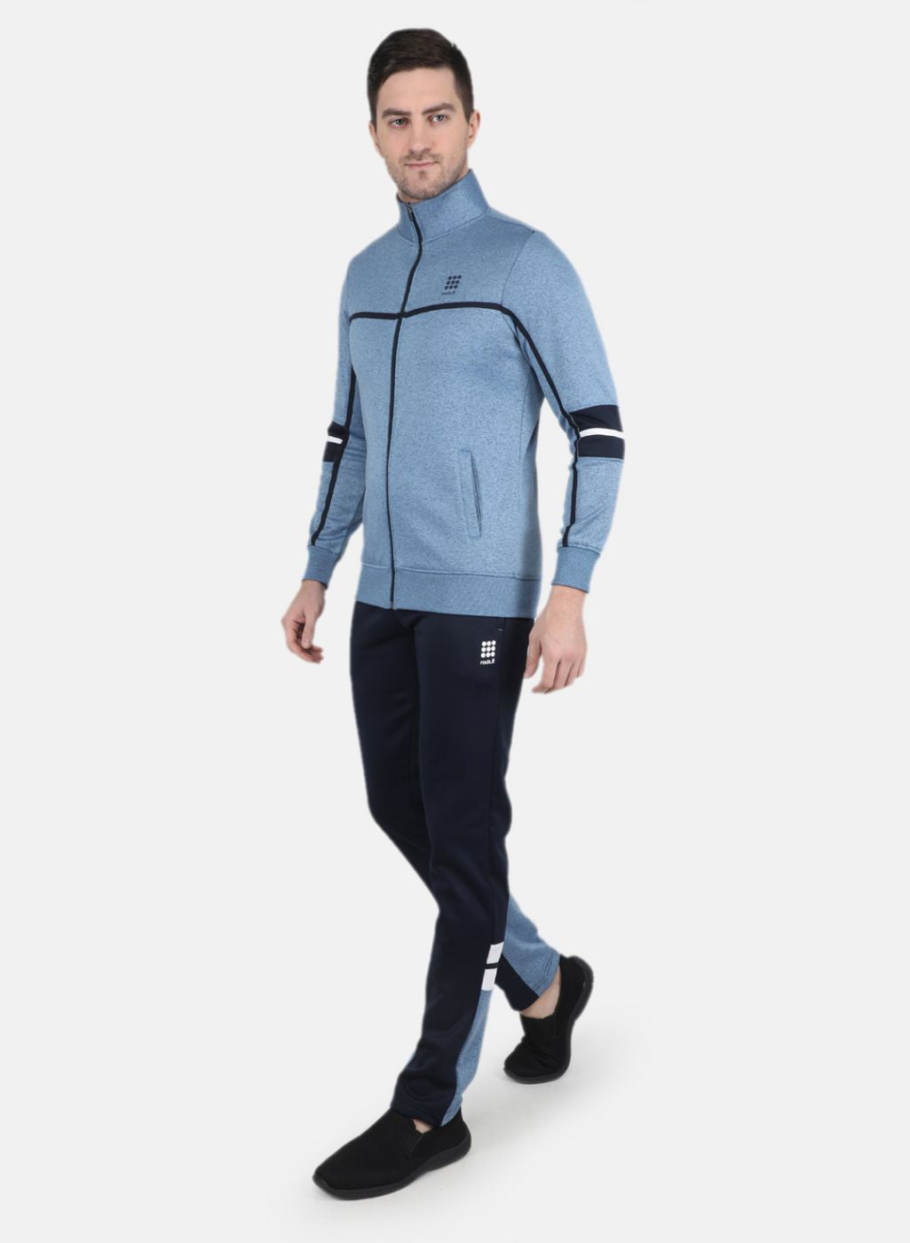 Rock.it Men Blue Solid Tracksuit