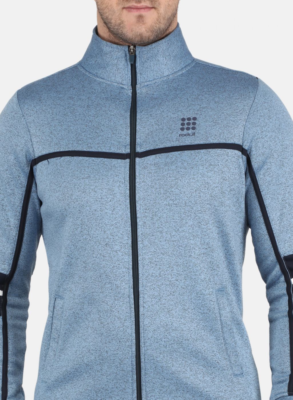 Rock.it Men Blue Solid Tracksuit