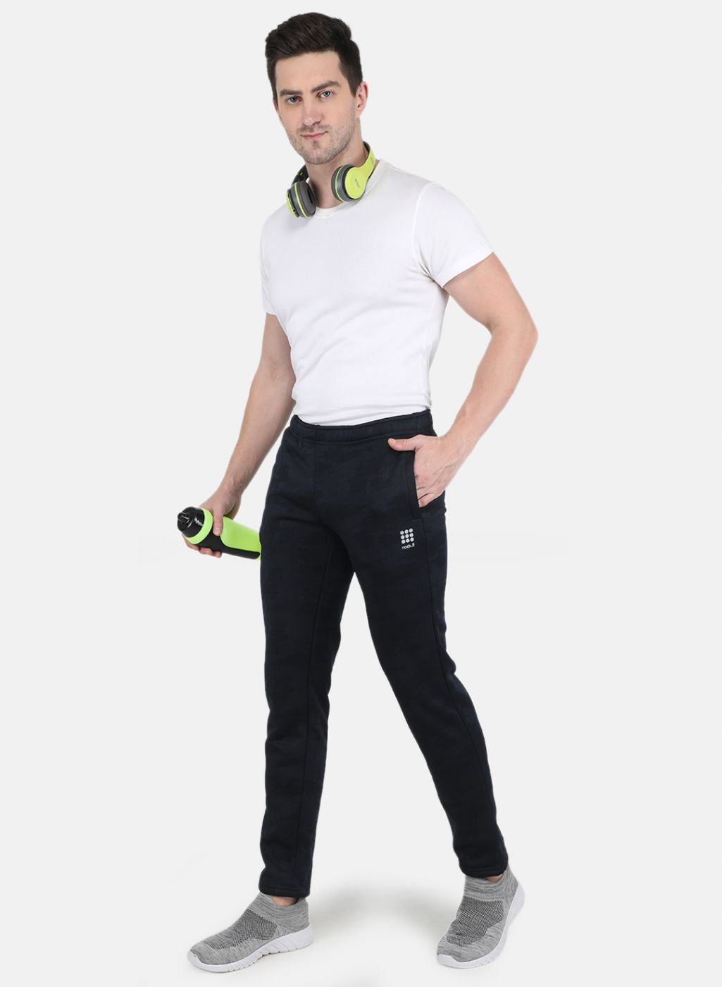 Rock.it Men Navy Blue Smart Fit Track Pant