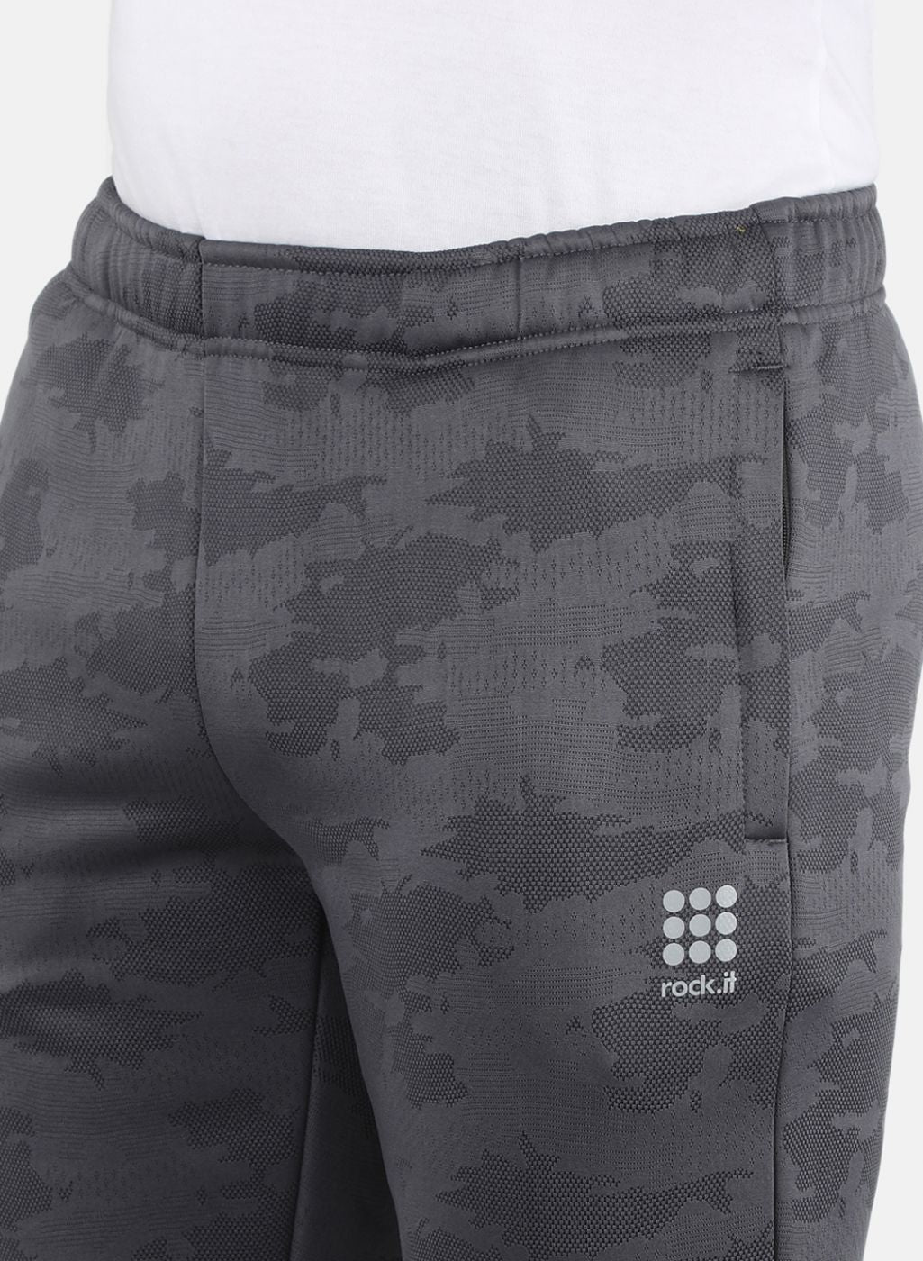 Rock.it Men Grey Smart Fit Track Pant