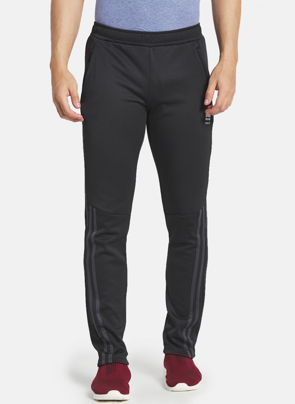 Rock.it Men Black Solid Trackpant