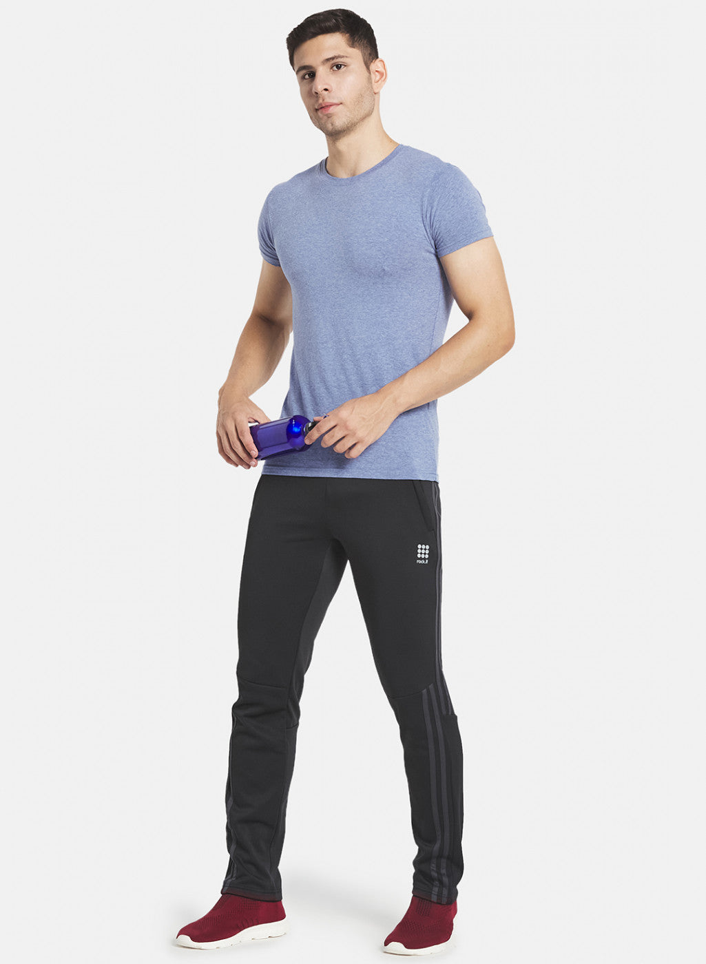 Rock.it Men Black Solid Trackpant