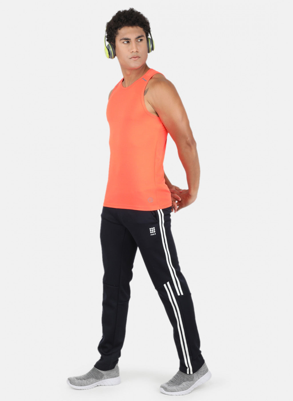 Rock.it Men Navy Blue Solid Trackpant