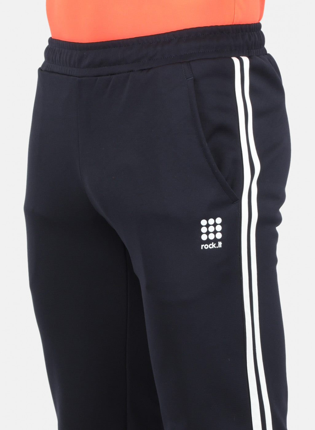 Men NAvy Blue Solid Trackpant