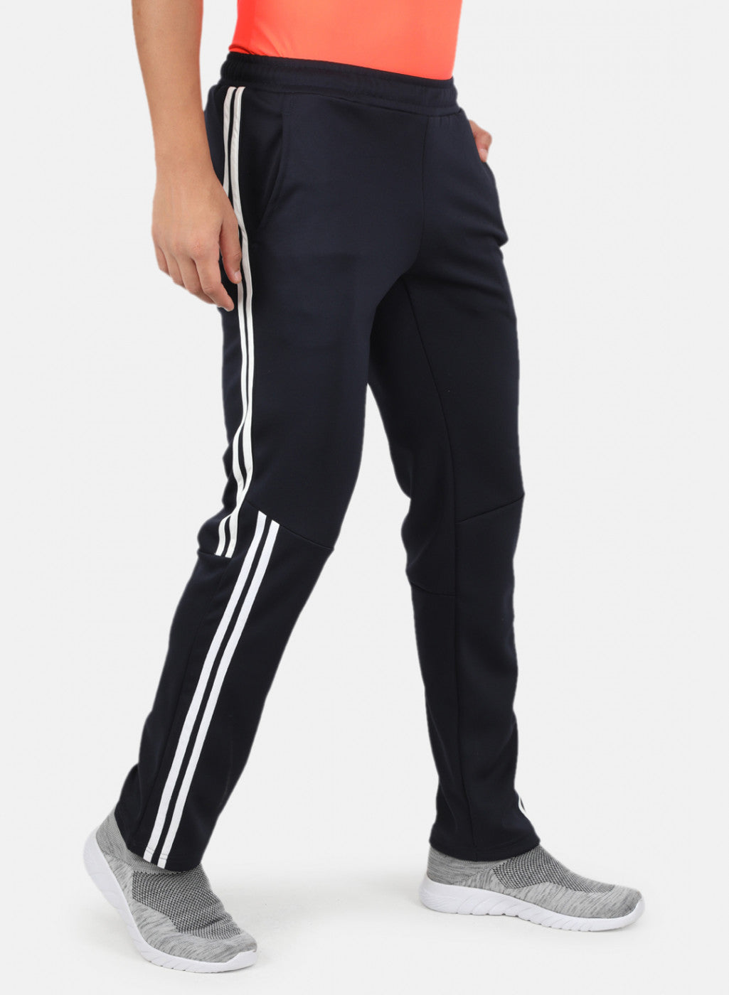 Rock.it Men Navy Blue Solid Trackpant